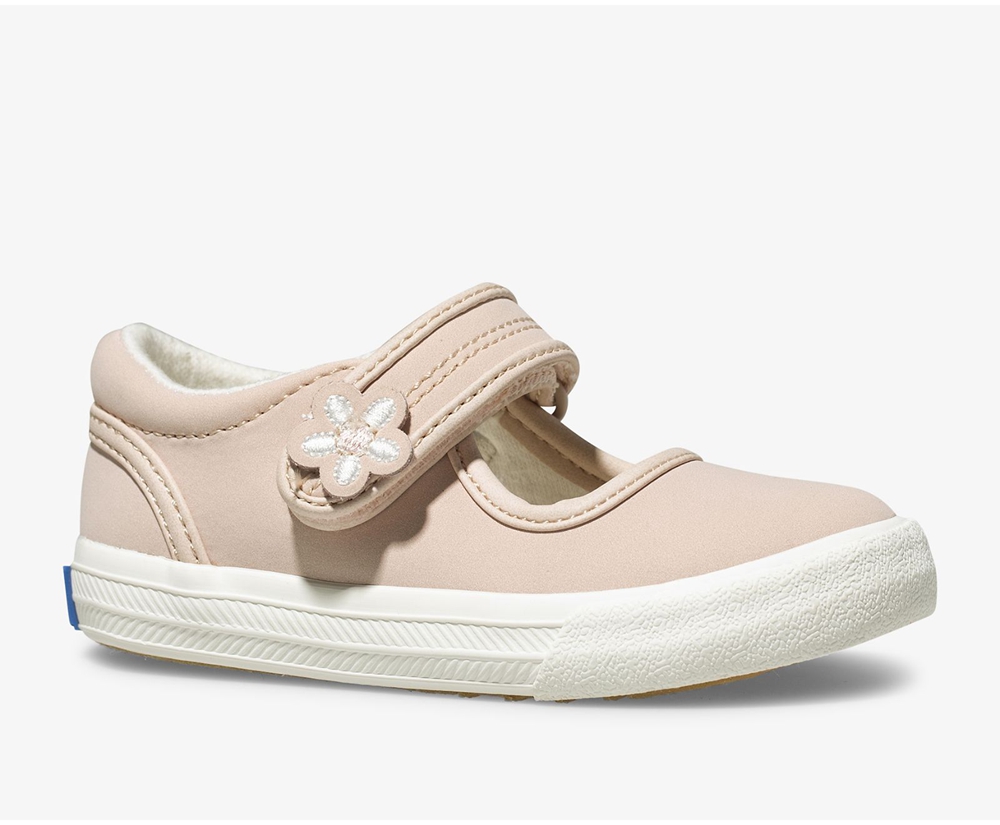 Keds Slip Ons Pink - Ella Mary Jane - Kids WCZVGE-827